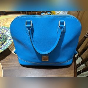Dooney and Bourke blue zip zip satchel